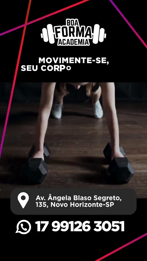 Campanha de Academia Boa Forma