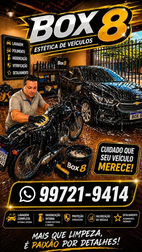 Campanha de Box 8 Estética de Veículos